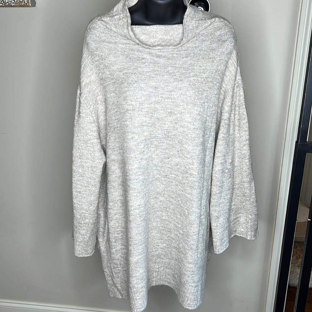 Entro Oversized Mockneck Sweater - Size Small
